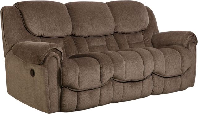 HomeStretch Del Mar Taupe Double Manual Reclining Sofa-0