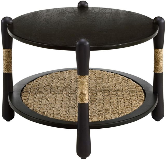 Martin Svensson Seagrass & Wood Smoked Coffee Table-2