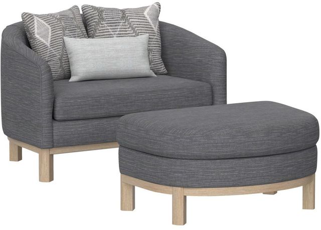 Emerald Home Maeve Gray Chair and Ottoman Set-0