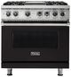 Viking® 5 Series 36'' Onyx Pro Style Dual Fuel Range-0