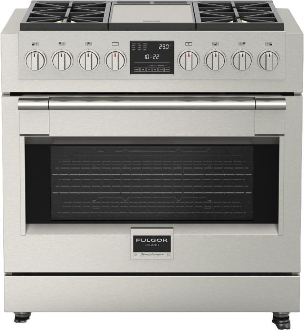 Fulgor Milano Sofia 36" Stainless Steel Pro Style Dual Fuel Range-0