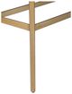 Fairfield® Dimitri Kafe Rectangular Console Table with Galaxy Black Marble Top-5