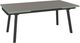 Amisco Customizable Lewis 112" Rectangular Extendable Table with 0.5" Taupe Glass Top and 2 Leaves-0