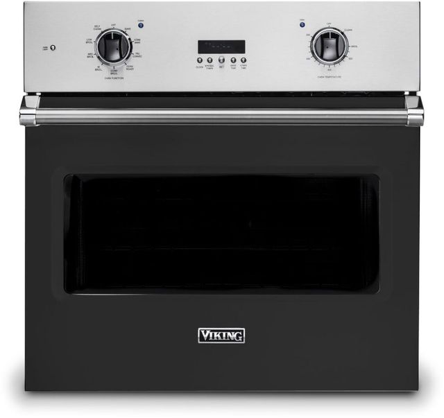 Viking®  5 Series 30" Cast Black Built In Single Electric Select Wall Oven-0