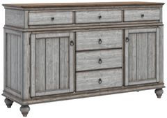 Flexsteel® Plymouth® Distressed Gray Buffet