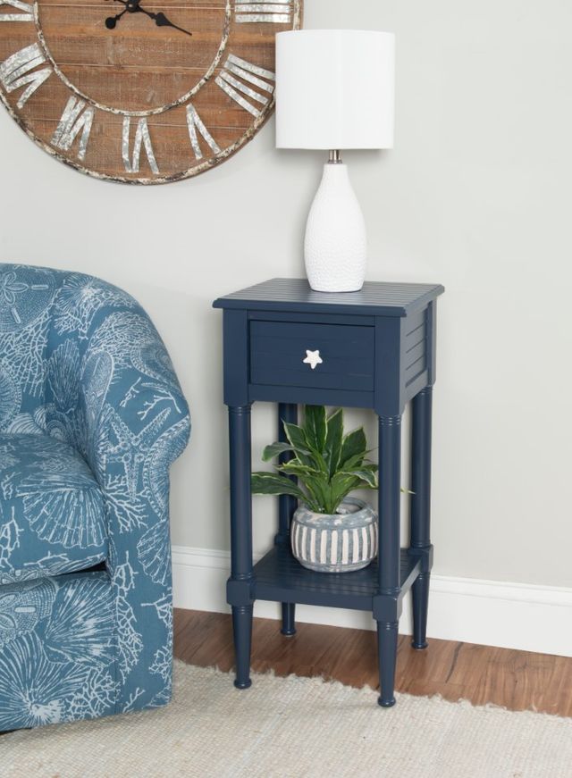 Linon Starfish Navy End Table-1