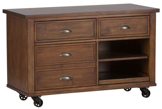 Liberty Furniture Arlington House Cobblestone Brown Credenza