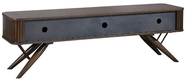 Coaster® Valna Walnut 71" TV Stand with Sliding Doors-3