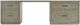 Hooker® Furniture Linville Falls Mink 96" Desk with Small File and Lateral File-1