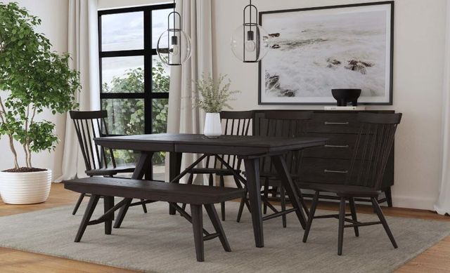 Intercon Bayside Black Dining Bench-3