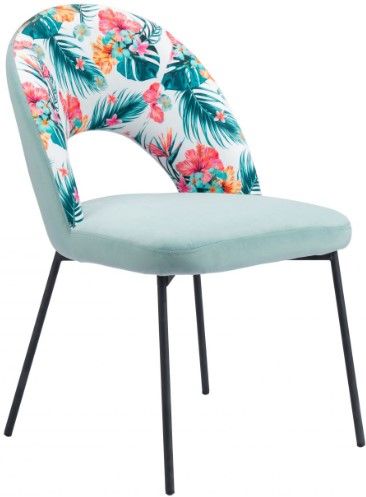 Zuo® Modern Bethpage Green/Multi-Colored Dining Chair-0