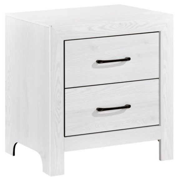 Mazin Furniture Corbin White Nightstand-0