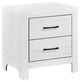 Mazin Furniture Corbin White Nightstand-0
