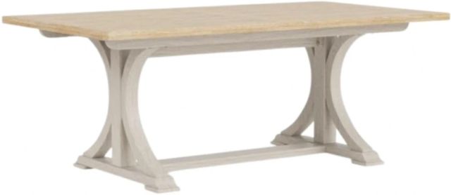 Riverside Furniture Glenndale Wheat Dining Table with Aged White Base-2