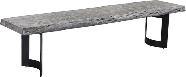 Moe's Home Collection Bent Light Grey Extra Small Bench-0