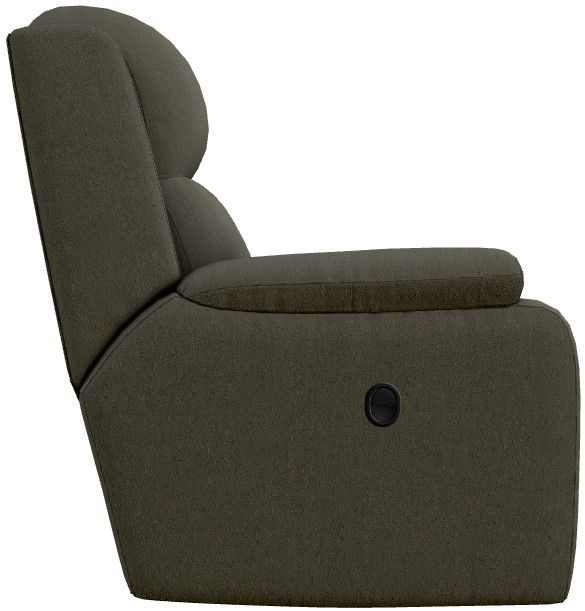 La-Z-Boy® Dorian Smoke Manual Reclining Loveseat with Console-2