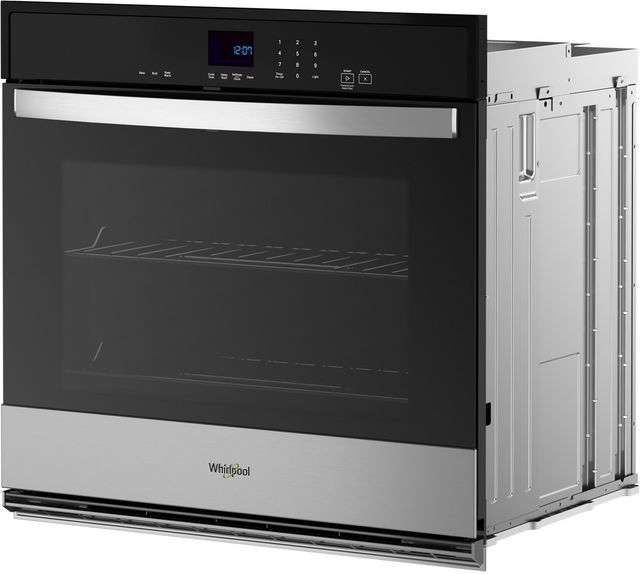 Whirlpool® 30” Fingerprint Resistant Stainless Steel Single Electric Wall Oven with Steam Clean-2