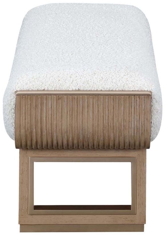 Michael Amini® West Kensington Sea Salt Caramel Bench-1