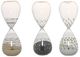 A & B Home Dixie 3-Piece Tan/Black/White 60-Minute Hourglass Set-0