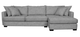 Van Gogh Designs Crosby Creston Charcoal Fabric Condo Sofa-0