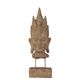 A & B Home Nickel Buddha Head-0