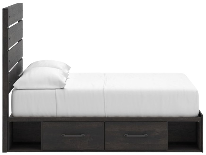 Hollivern Full Storage Bed - Dark Gray