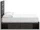 Signature Design by Ashley® Hollivern Dark Gray 4-Drawer Full Panel Storage Bed-2