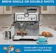 Kenmore® Brushed Stainless Steel Espresso Machine With Grinder And Milk Frother-3
