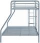 Coaster® Carson Glossy Silver Metal Twin Over Full Bunk Bed-2