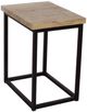 Jofran Inc. Ames Natural Chairside Table with Black Base-2