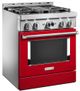 KitchenAid® 30" Passion Red Smart Pro Style Gas Range-2