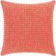 Surya Waffle Bright Orange 20"x20" Pillow Shell with Down Insert-0