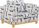 Legends Home Dovetail Blue/Gray Accent Chair-0