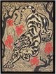 Stylecraft Tiger with Red Flowers Wall Art-0