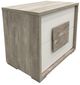Elements International San Matteo Ash Gray/White Nightstand-0