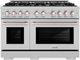 ZLINE Select 48" Satin Stainless Steel Pro Style Gas Range-0
