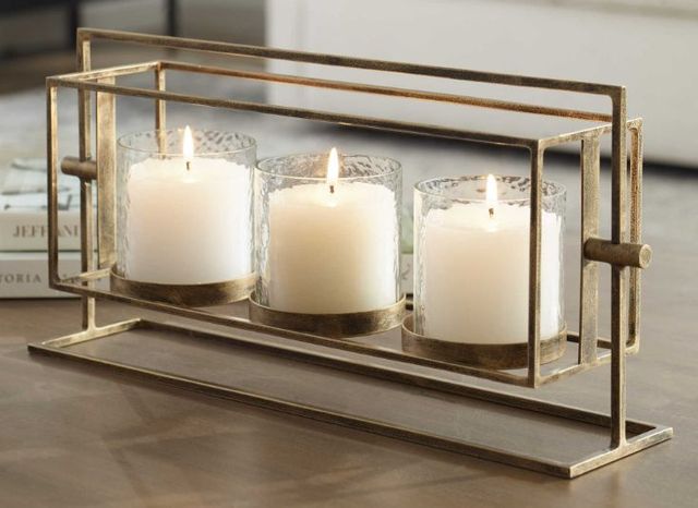 Uttermost® Wenman Gold Candleholder-1