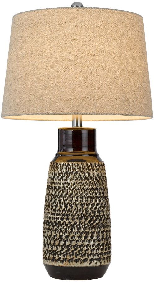 Cal® Lighting & Accessories Scottsboro 2-Piece Antique Silver/Black Table Lamp Set-2