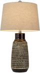 Cal® Lighting & Accessories Scottsboro 2-Piece Antique Silver/Black Table Lamp Set-2
