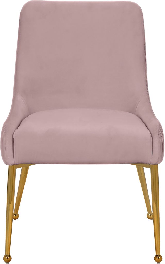Meridian Furniture Ace Pink/Gold Velvet Dining Chair-1