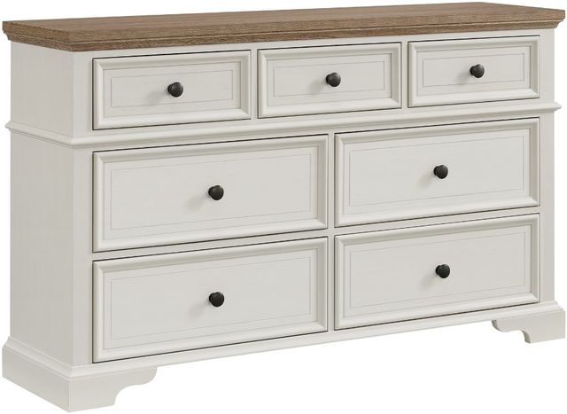 Elements International Eastwood Youth Brown/White 7-Drawer Dresser-0