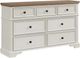 Elements International Eastwood Youth Brown/White 7-Drawer Dresser-0