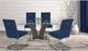 Kwality Imports Megan 2-Piece Blue Accent Chairs Set-3