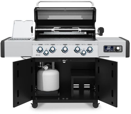 Broil King® Regal™ Q 590 Pro 5-Burner Black Freestanding Natural Gas Grill-1