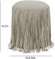 TOV Furniture Shag Me Gray Ottoman-2