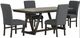 New Classic® Home Furnishings High Line 5-Piece Brown/Gray Dining Set-0