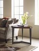 American Drew® AD Modern Synergy Walnut Triangulate Lamp Table with Gray Base-1