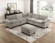 Homelegance® Dublin Dark Pewter Ottoman-1