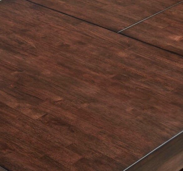 A-America® Chesney Falcon Brown Convertible Height Storage Dining Table-3