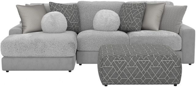 Jackson Furniture Canyon 3-Piece Gray/Platinum/Zinc Left-Arm Facing Sectional and Ottoman-3